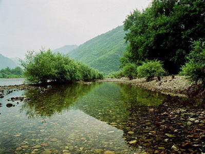 秋浦河风景图