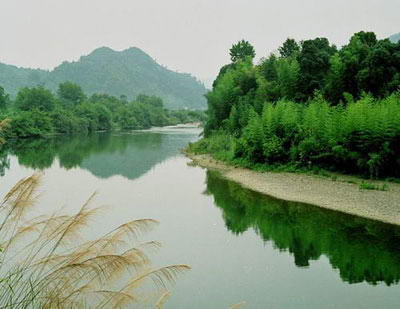 秋浦河风景图