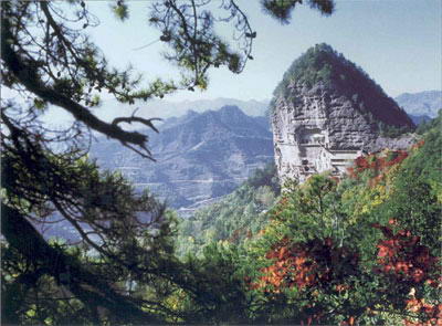 麦积山风景图