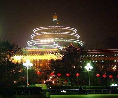 重庆市人民大礼堂风景图