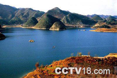百花湖风景图